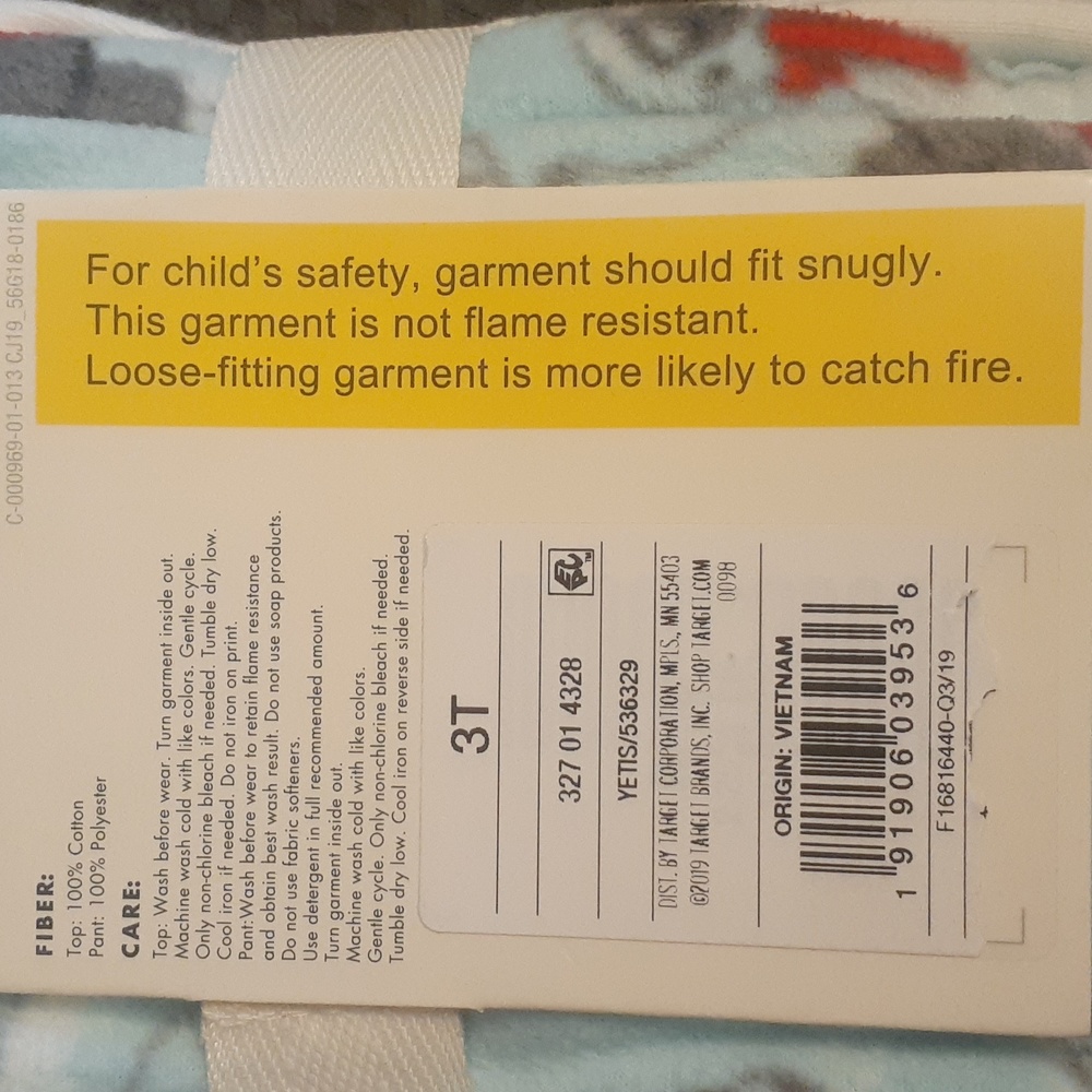 Cat & jack 3T Kids pajamas - Picture 4 of 4